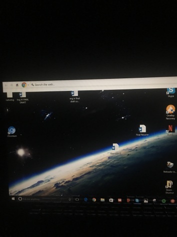 There is a google chrome search bar on the top of my laptop screen and I m not sure how it got here