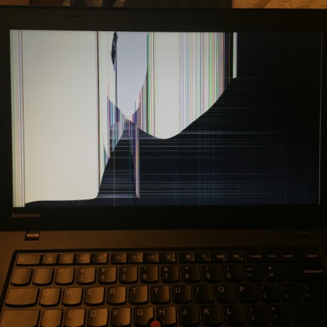 My laptop screen just went haywire.